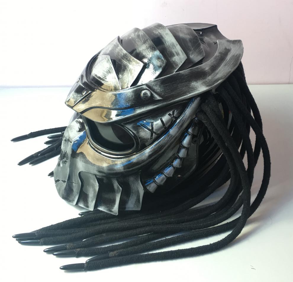 铁血战士头盔异形猎食者全盔个性头盔哥摩托车男哈雷机车炫酷科幻