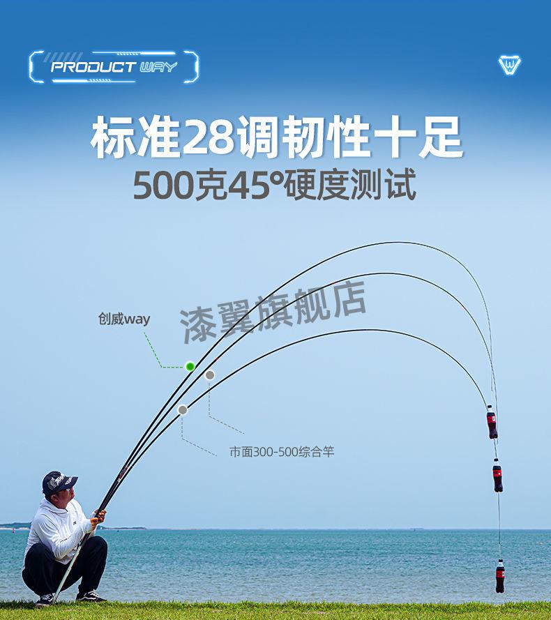 化氏一味旗舰店vix一味国民二代一味鱼竿手杆轻鱼具 台钓竿 vixway9.