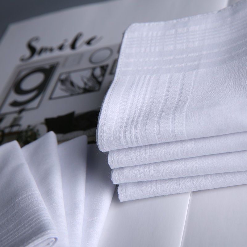 蜜丝刘新品手帕手绢手帕擦汗男士古风手帕老式白手绢小方巾扎染棉成人