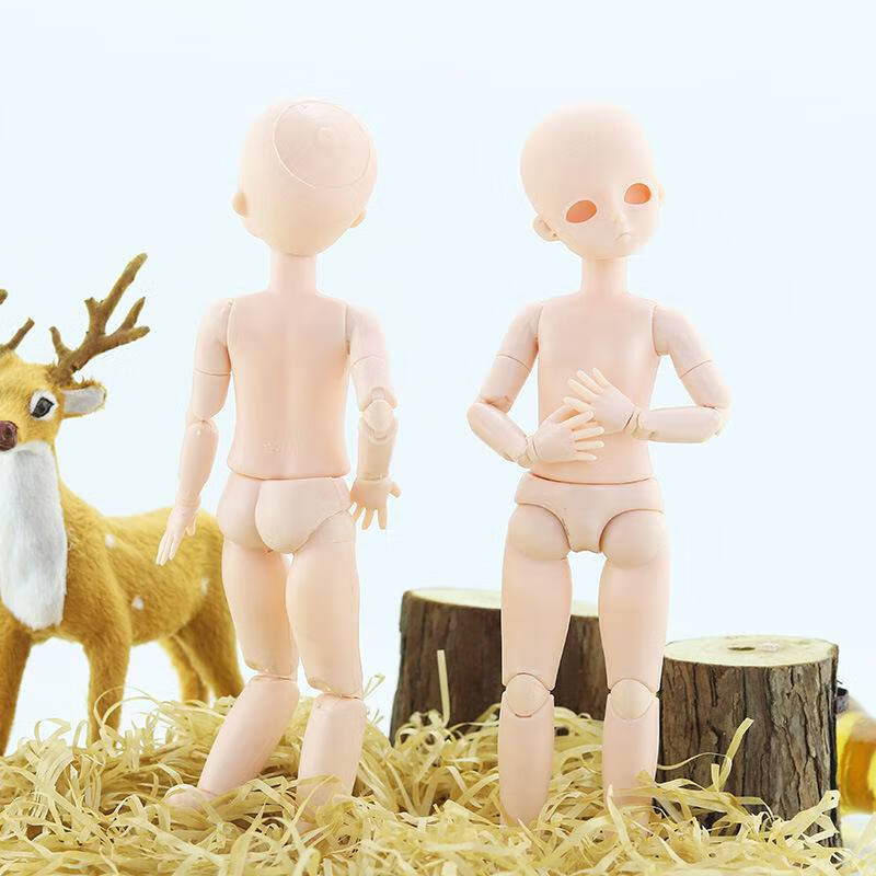 bjd娃娃女娃素体28厘米6分娃巨婴bjd娃娃裸娃无妆素头22关节ob素体