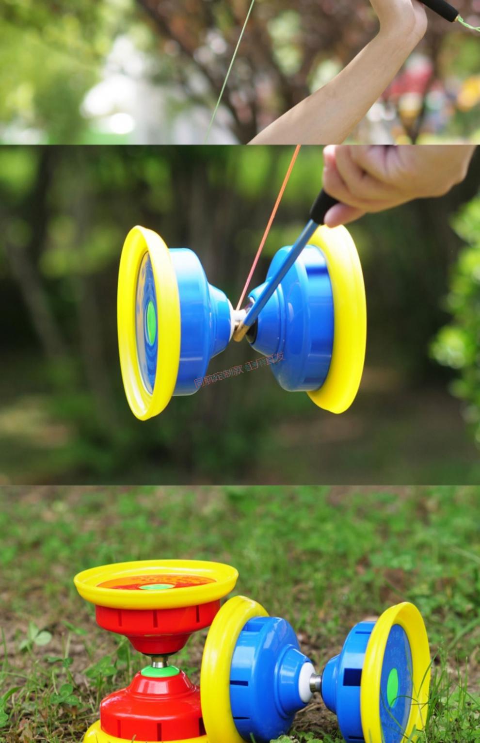 远峰溜溜球携带风竹扯铃风铃民间健身球陀螺健身器材空竹广场玩具体育
