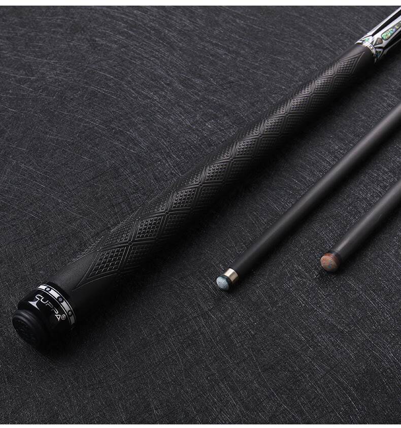 泽旭 毒刺碳纤维黑科技台球杆小头中式黑八桌球杆花式九球大头杆 毒刺