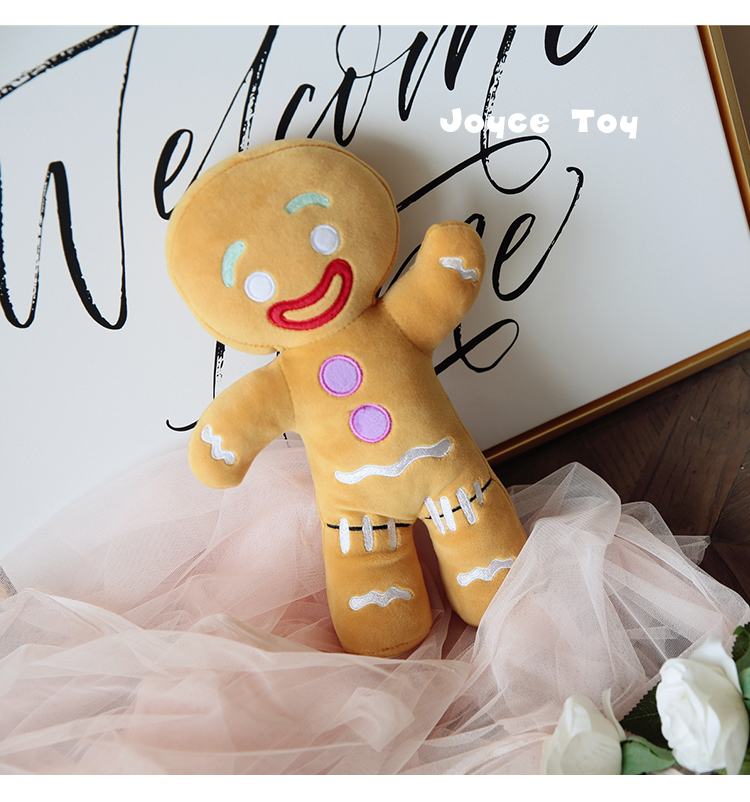 迪士尼ins可爱姜饼人公仔创意搞怪睡觉元旦节抱枕超软礼物女孩毛绒