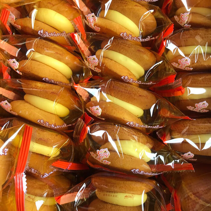 4斤装特产老式硬奶油娃娃脸娃娃头夹心蛋糕小时候的童年休闲零食 4斤