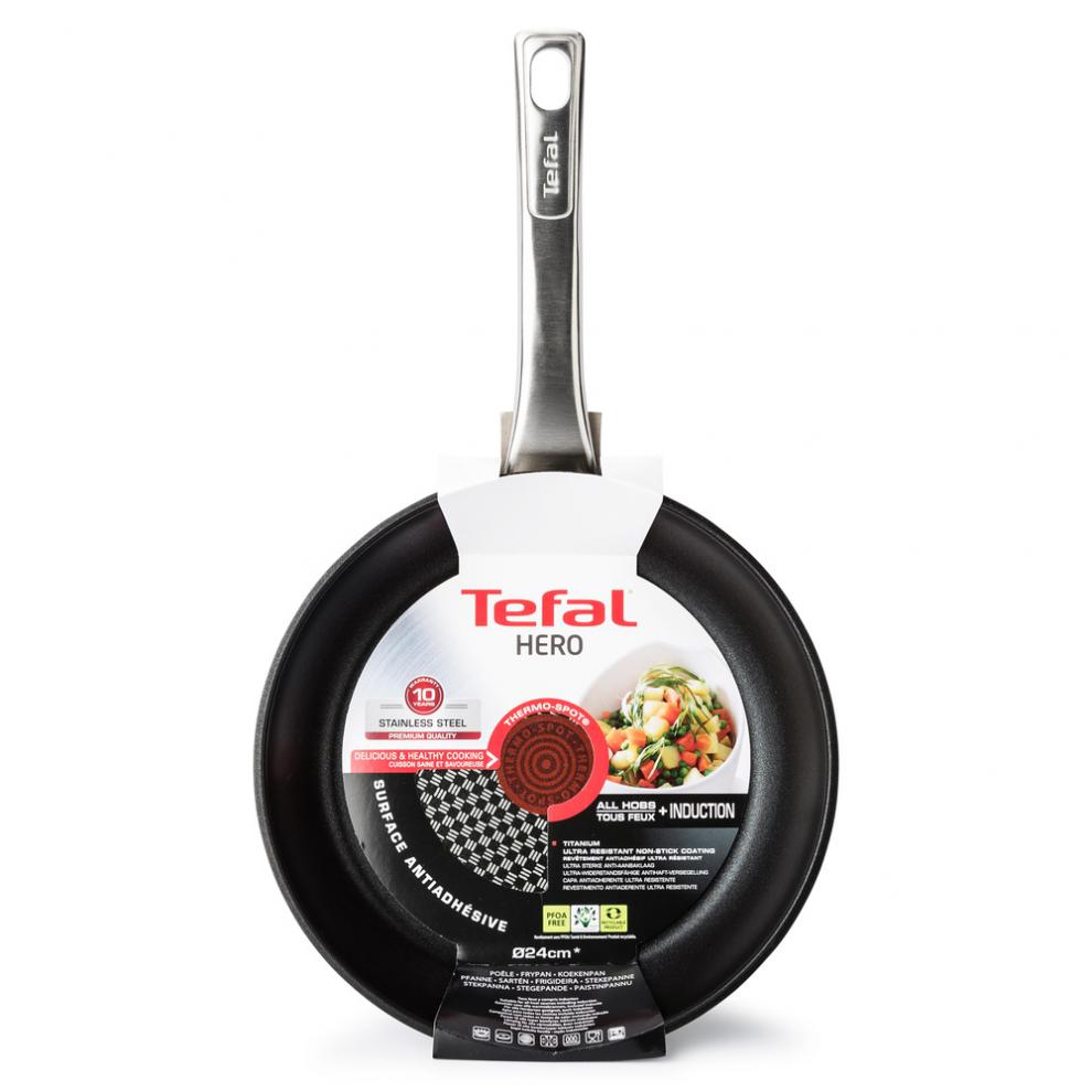 法国特福tefal不锈钢煎锅28cm不粘锅家用锅平底锅燃气电磁炉通用 28cm