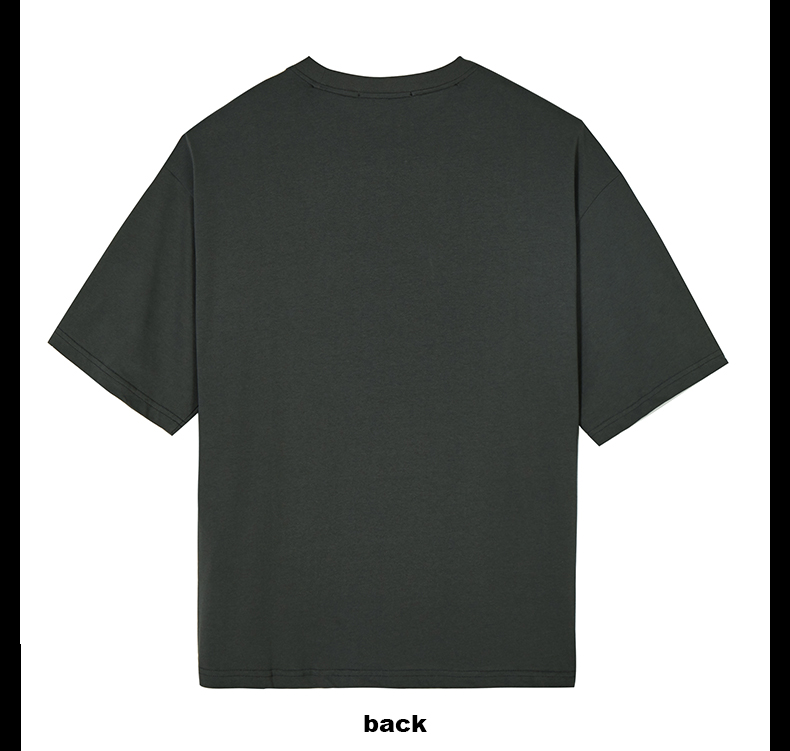 acupuncture男装夏季短袖t恤时尚系列宽松112s970194121深灰l