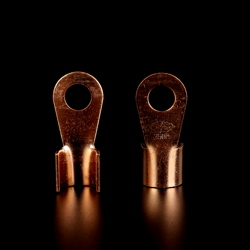 开口鼻ot250a线鼻子铜线耳铜鼻子铜接头冷压纯铜接线鼻