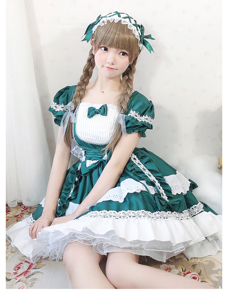 女仆装cos二次元 萝莉装lolita裙子萝莉塔公主洛丽塔全套装儿童女童