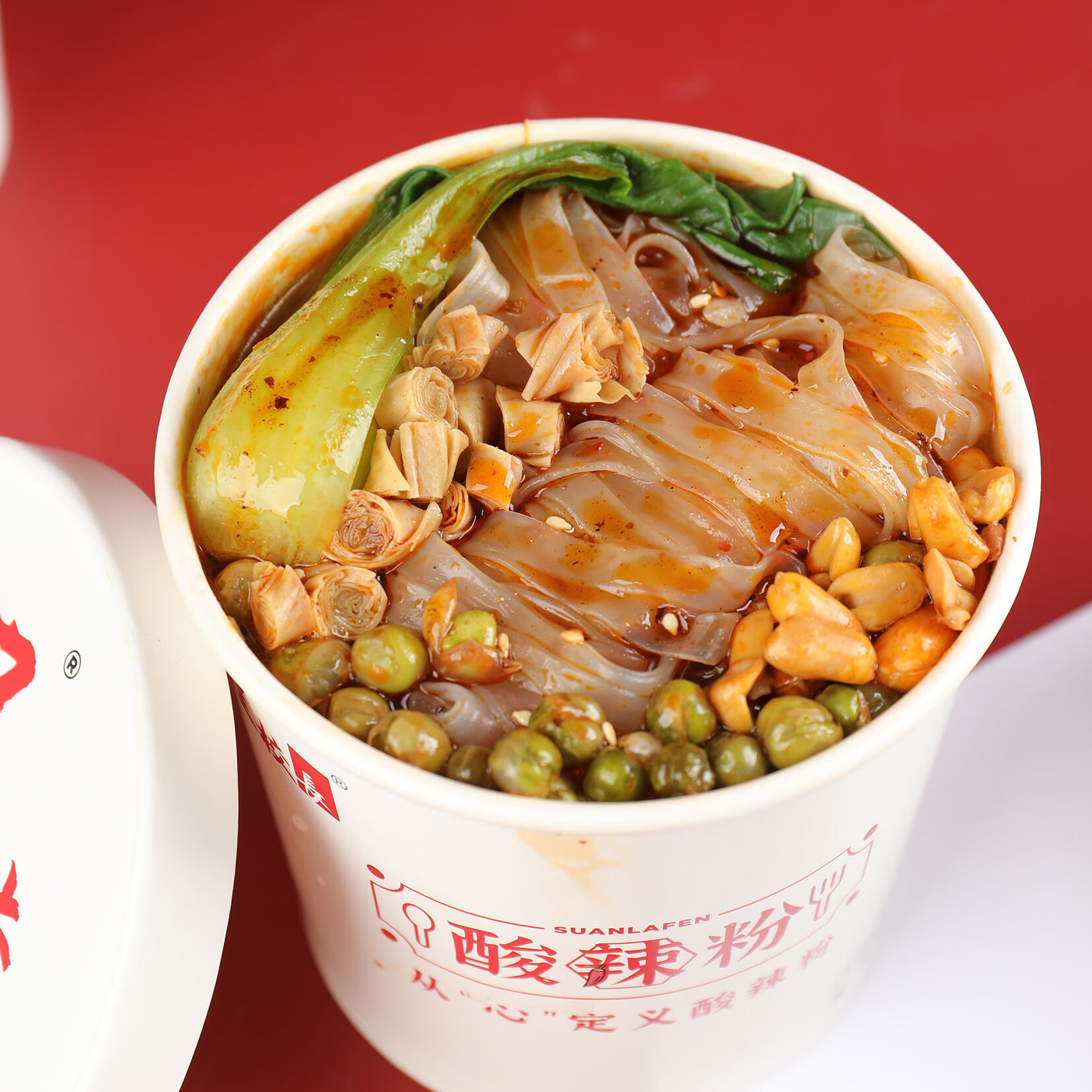 网红正宗重庆方便粉丝上班族夜宵红薯粉面速食 酸辣细粉135g*6桶(一箱