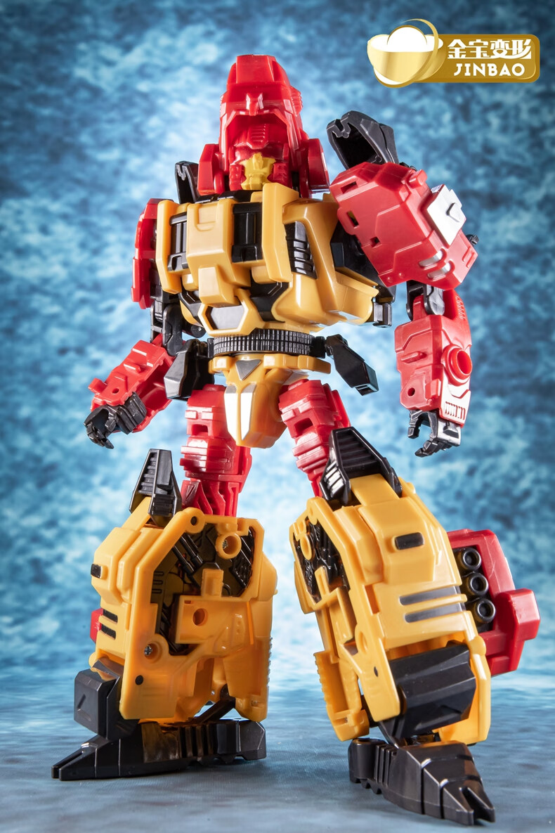 金宝放大版原色冲云霄mmc组合变形玩具五合体机器人模型 金宝-混天豹