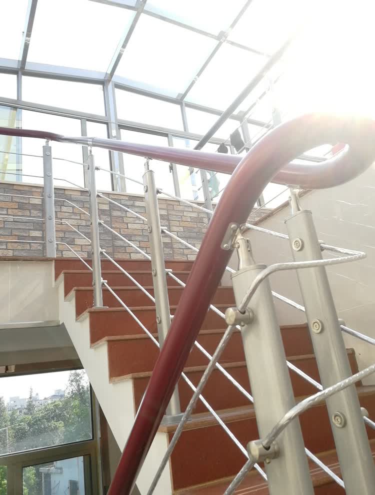 楼梯扶手楼梯扶手木栏杆立柱别墅复式阁楼围栏平台飘窗阳台pvc简约