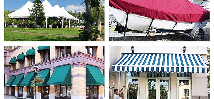 加厚防晒隔热雨篷布伸缩棚布户外防雨罩遮阳蓬布防水布料顶棚款不退