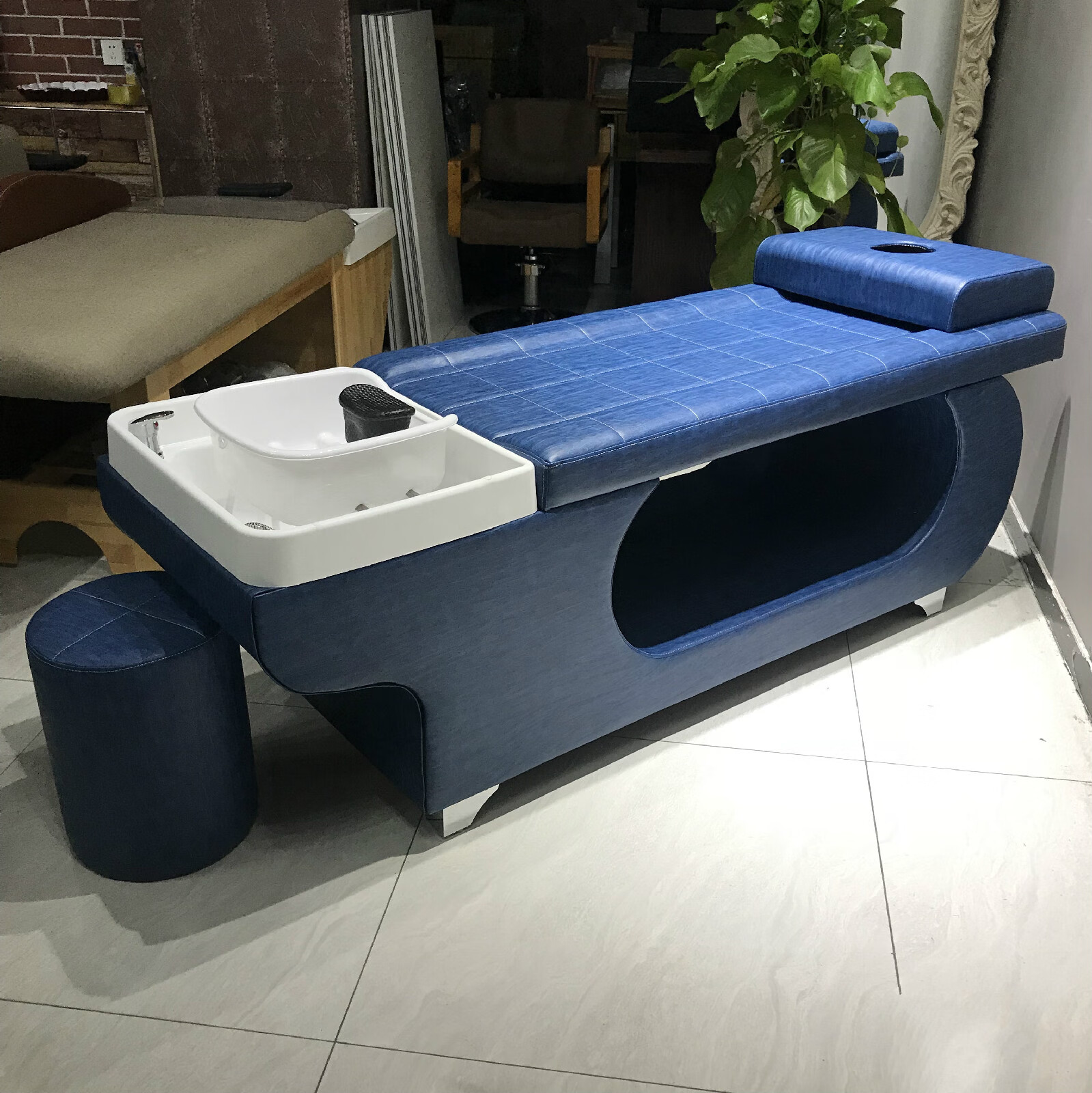 拙治头疗泰式洗头床发廊专用平躺理发店美发冲水床全躺美发店简约