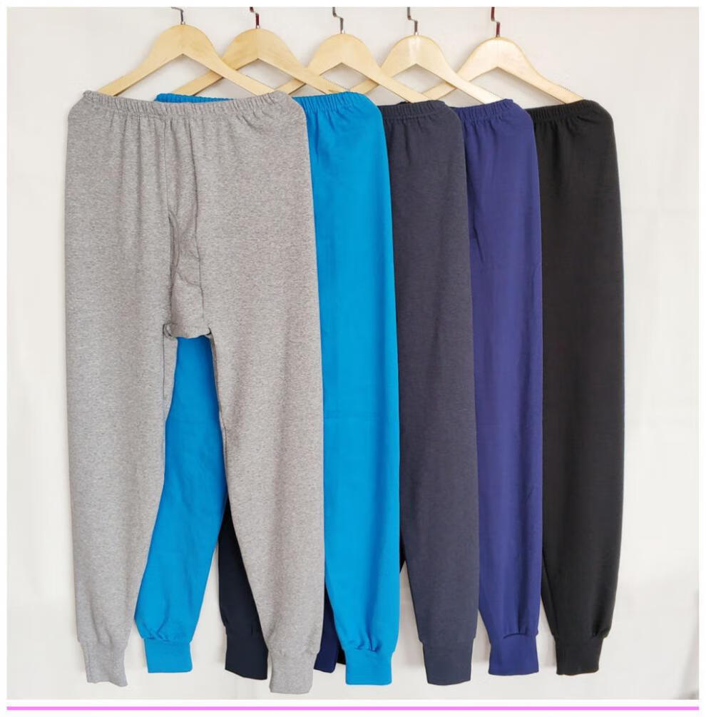 浮泽秋裤男秋冬季保暖裤加绒加厚棉毛裤男宽松防寒线裤加肥加大打底裤