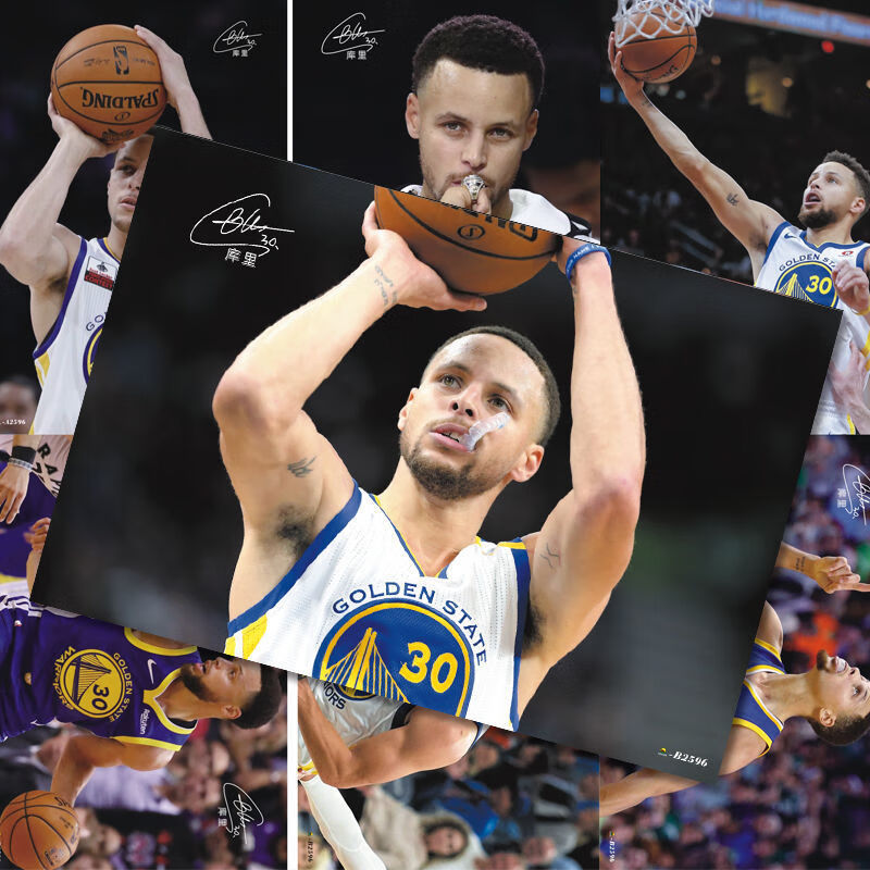 球星推荐库里海报新款nba海报篮球写真周边高清壁纸宿舍墙纸墙贴库里a