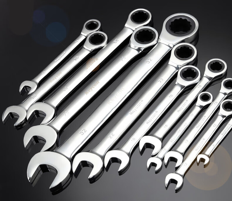 快速扳手修理包家用各种修理工具棘轮扳手套装活动头双头两用开口梅花