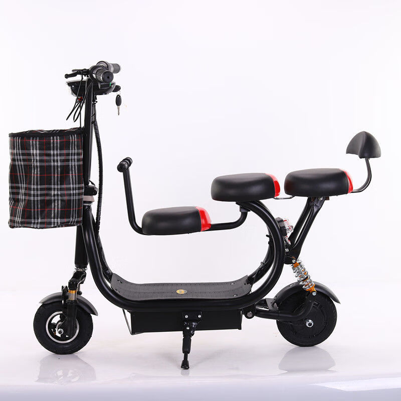 雅迪电瓶车小型哈雷电动车折叠锂电池成人同款电动车迷你轻便代驾步