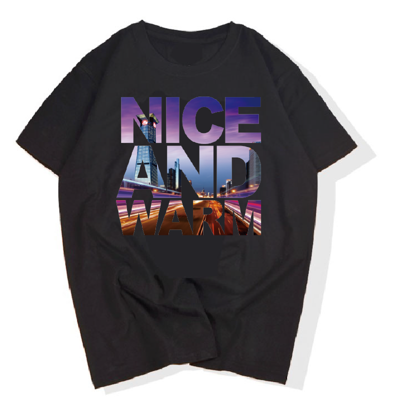 t恤烫印贴花组合装男款印花紫色风景星空字母大号服装贴花热转印情侣