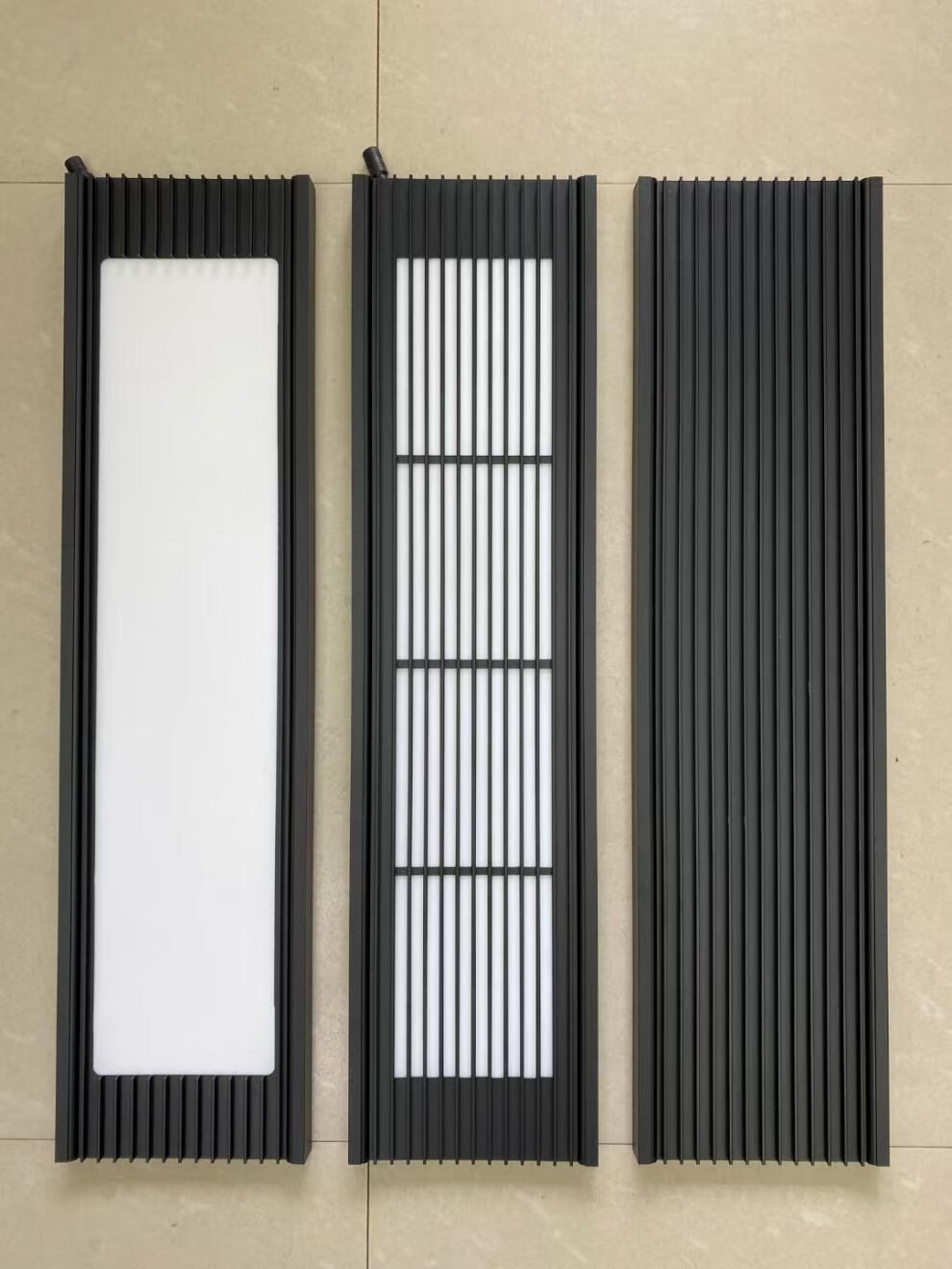 蜂窝板led灯集成吊顶大板配件铝合金延申板嵌入式黑白格栅灯方灯