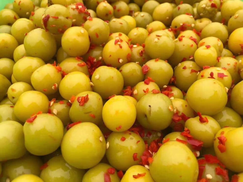 广西横州市酸李子腌制沾椒脆甜适用珍珠三华李 辣李子300克 辣刀豆300