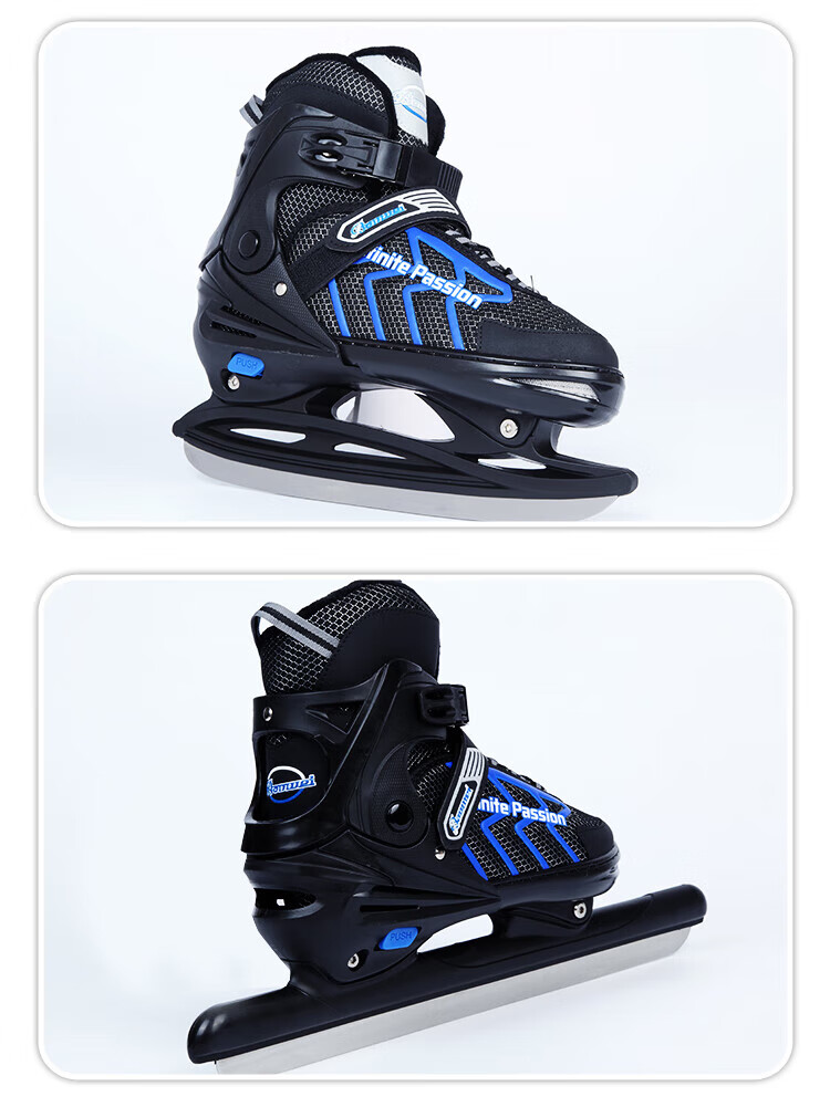 【甄选】冰刀鞋成人男女儿童初学保暖可调码溜冰滑冰鞋球刀速滑刀