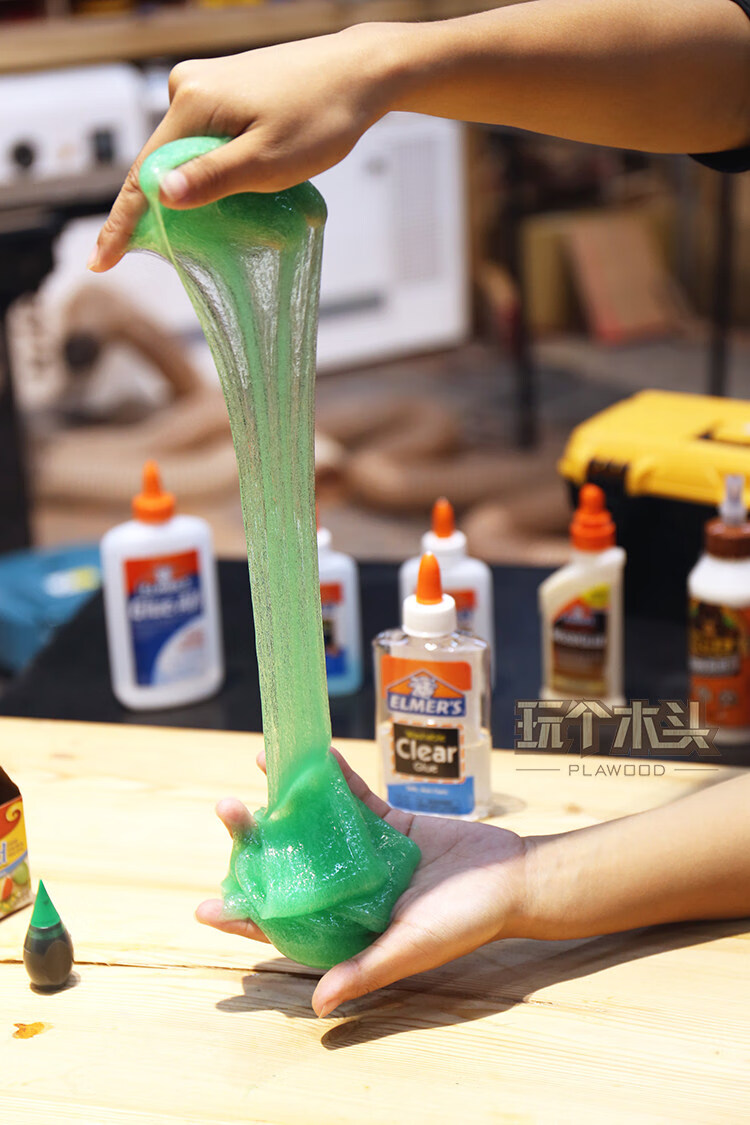 牛头白胶大桶泥elmers胶水做手工起泡胶神奇 学生白胶 225ml买一瓶发