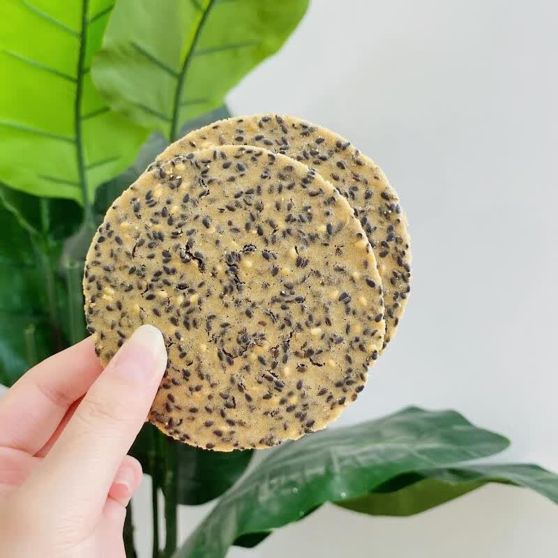 铁棍山药芝麻饼500g全汁黑芝麻铁棍山药白芝麻香酥脆饼 含糖黑芝麻500