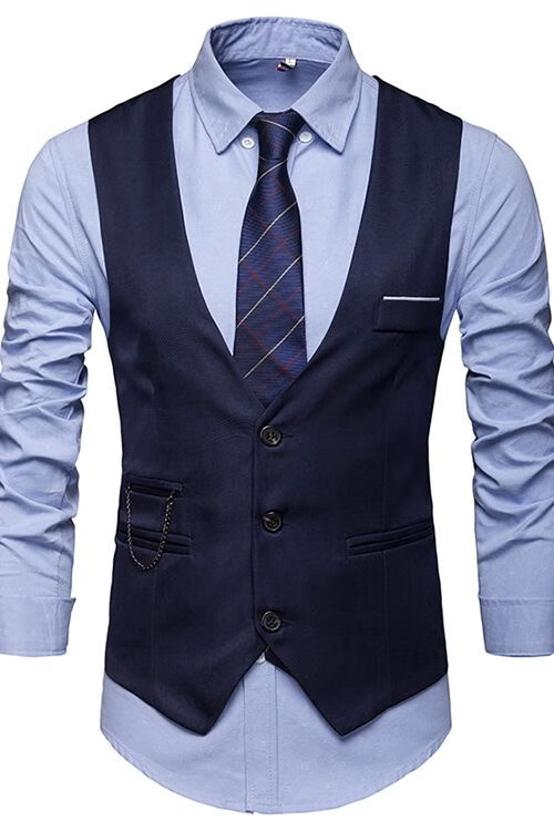 秋季马甲背心男2021新款春秋男马甲韩版小马夹休闲商务修身薄款背心