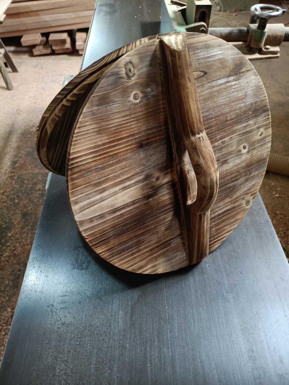 杉木锅盖/老式加厚锅盖/手工全榫卯锅盖园盖子/缸盖子/木盖可定制