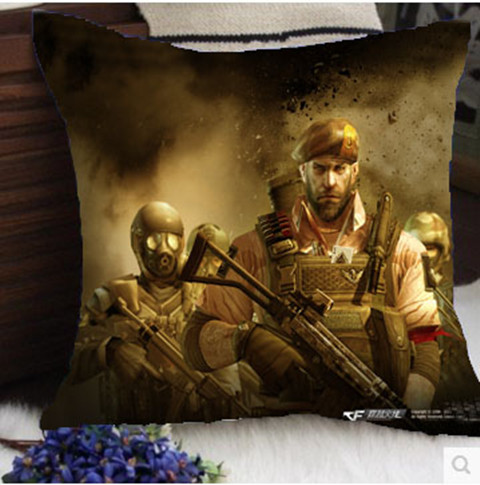 穿越火线抱枕cf穿越火线周边抱枕生化模式救世主角色沙发床头汽车靠垫