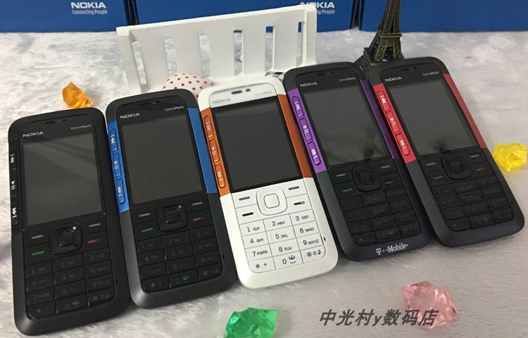 nokia/诺基亚 5310直板按键音乐时尚学生戒网老人 蓝色移动版 128mb