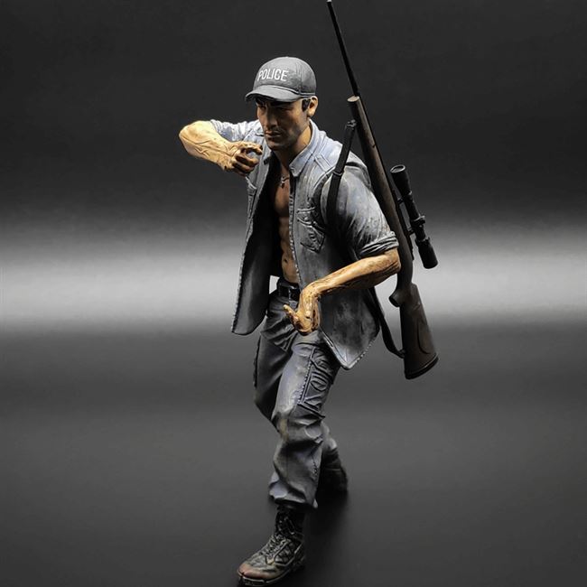 【京选】机核铺摆件行尸走肉生化危机美剧肖恩特别版僵尸5寸人偶模型