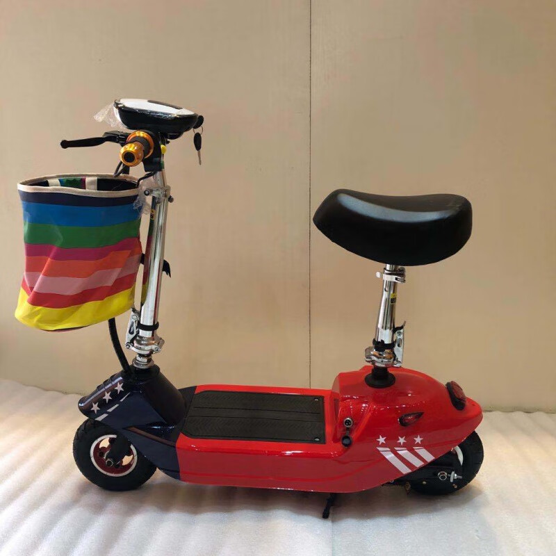 单人电动车轻便式可折叠电动车成人两轮同款迷你小电动滑板车男女代步