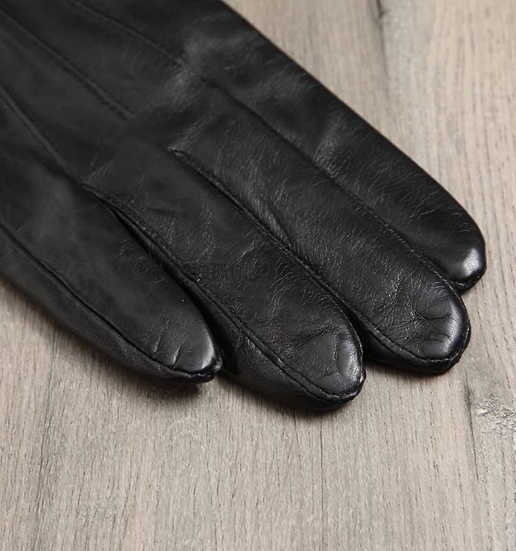 大码男式羊皮单层皮手套小山羊男短薄款开车摩托车骑行驾驶春秋季丝里