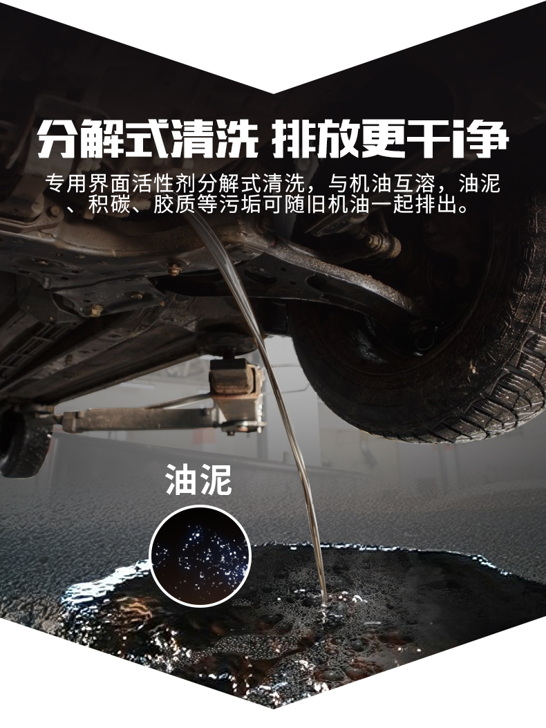 发动机内部清洗剂免拆机油油泥清理除去积碳清洗剂德国进口机油发动机