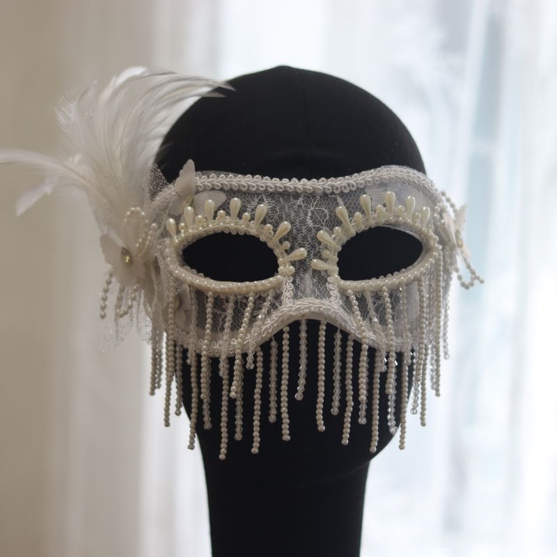 万代【抖音爆火】面具半脸下男女 面具酷蒙面歌王纱遮播变装神秘男二