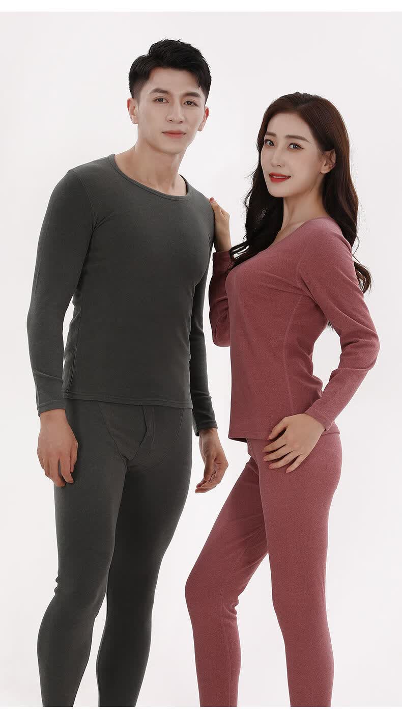 秋冬精选男女士发热保暖内衣套装情侣恒温冬季无痕秋衣秋裤薄款内衣