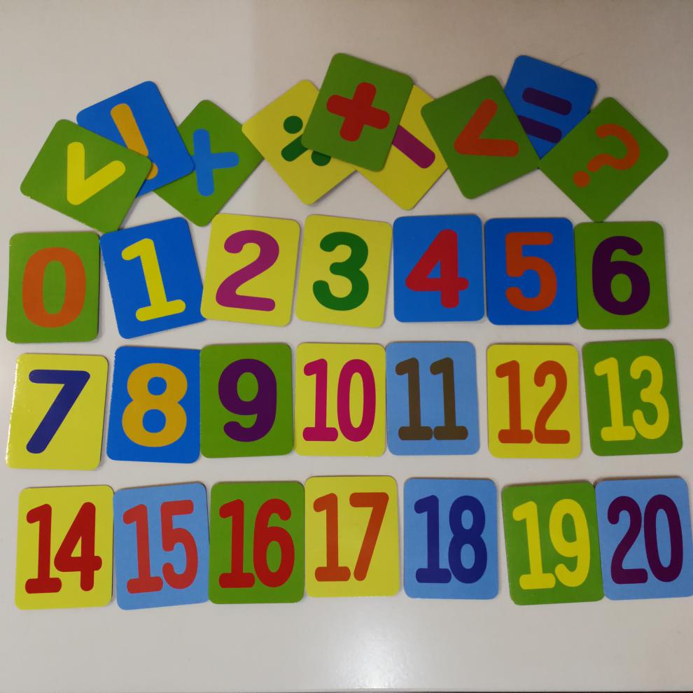 幼儿园小学教师数学教学教具黑板磁性贴数字早教磁贴卡片 水果一套130