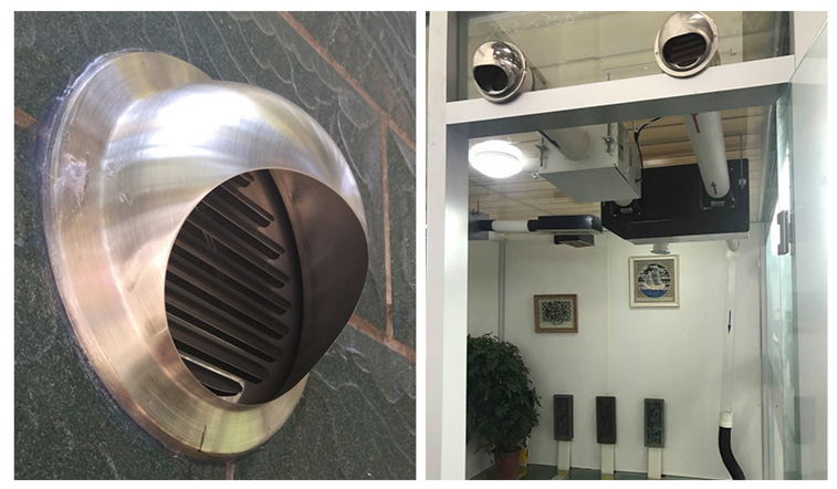 赤红定制钢风帽油烟机排烟管外墙防风罩排风口室外防虫防鼠出风口160