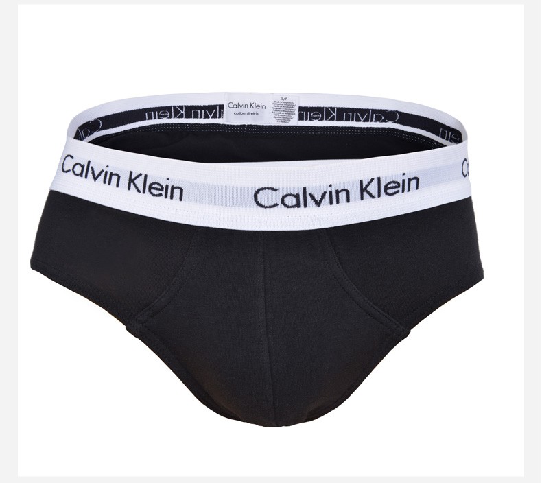 凯文克莱calvinklein内裤男士时尚百搭舒适ck三角内裤三条装混色s