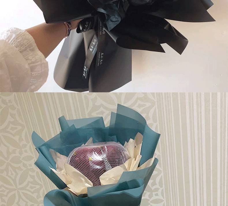 包装纸花束雾面纸鲜花花束包装纸包花纸纸材料批花店韩素纸花艺diy