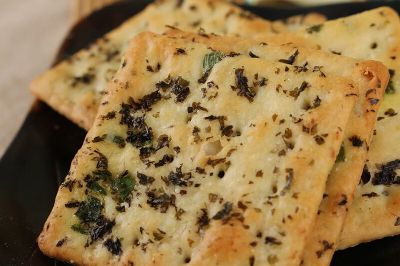 中祥自然之颜紫菜苏打饼干310g鲜奶油蔬菜味咸独立袋装鲜奶油味有糖