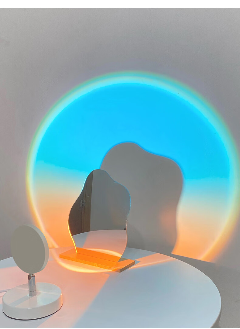 小米mi生态米家通用破晓灯新款日不落卧室灯黎明灯直播拍照氛围灯夕阳