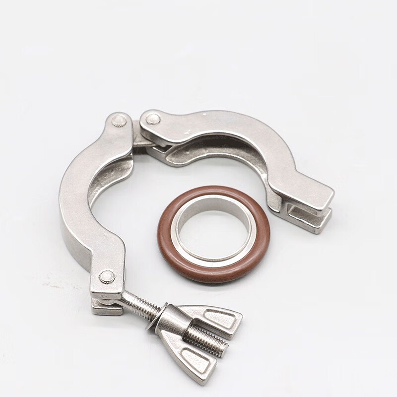 kf真空卡箍接头304不锈钢密封圈管道配件大全快速速装快装抱箍配件 kf