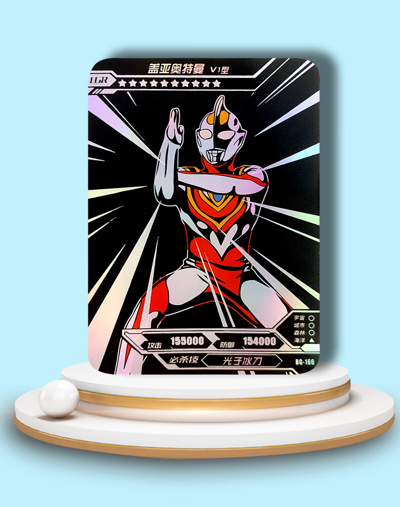 好物推荐lgr卡奥特曼卡片单卖荣耀14弹正版烫金卡银河盖亚阿古茹戴拿