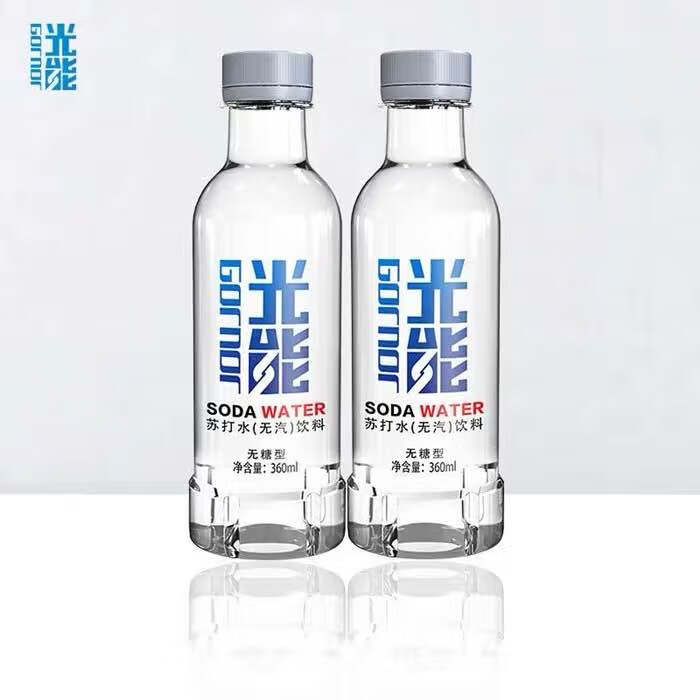 橙伯乐光能苏打水无汽无蔗糖弱碱性水饮用水健康饮品360ml12瓶24瓶装