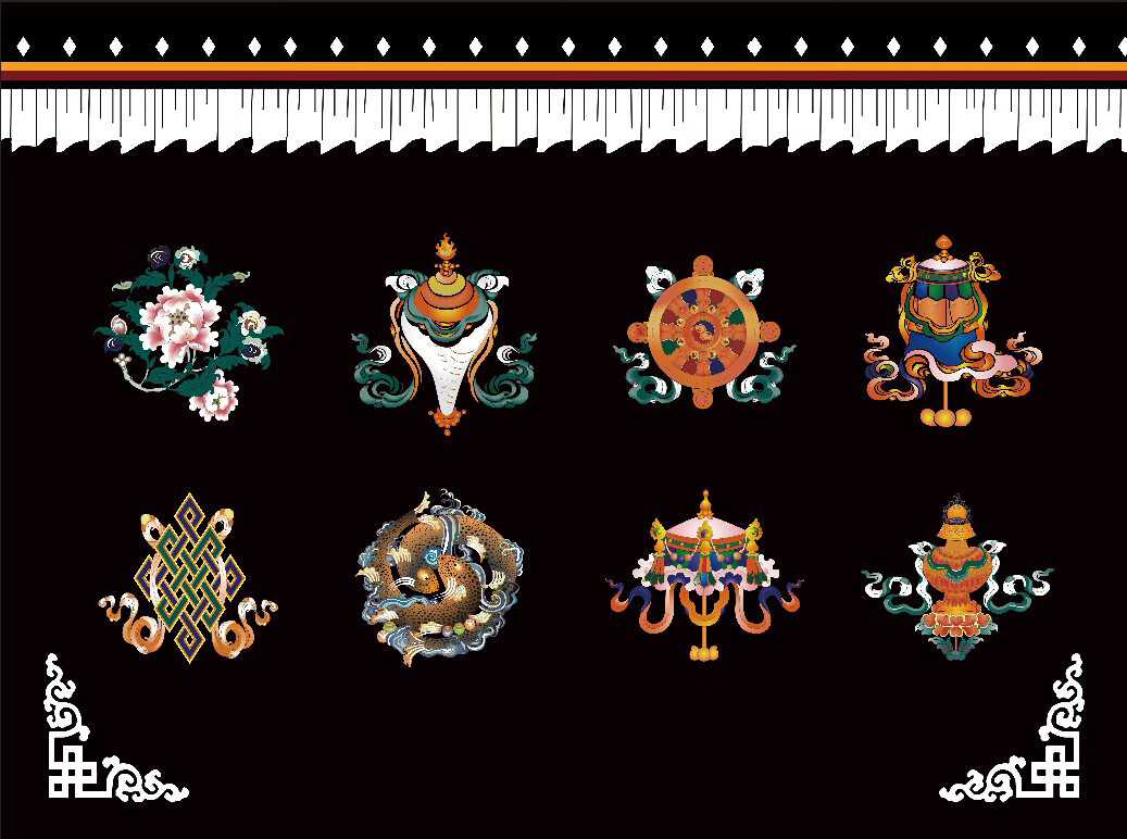 西藏民族风装饰布网红直播藏式挂布客厅背景布定制 布达拉宫 宽2米*高