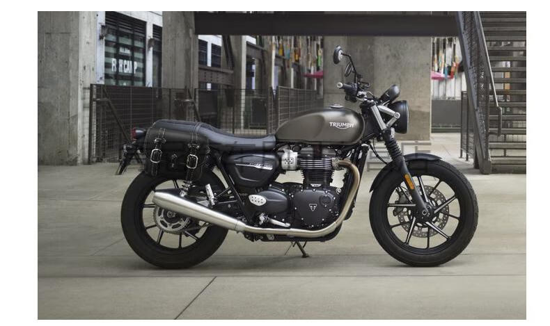 适用于凯旋street twin/speedtwin改装快拆边包 边箱 防水侧包 棕色高