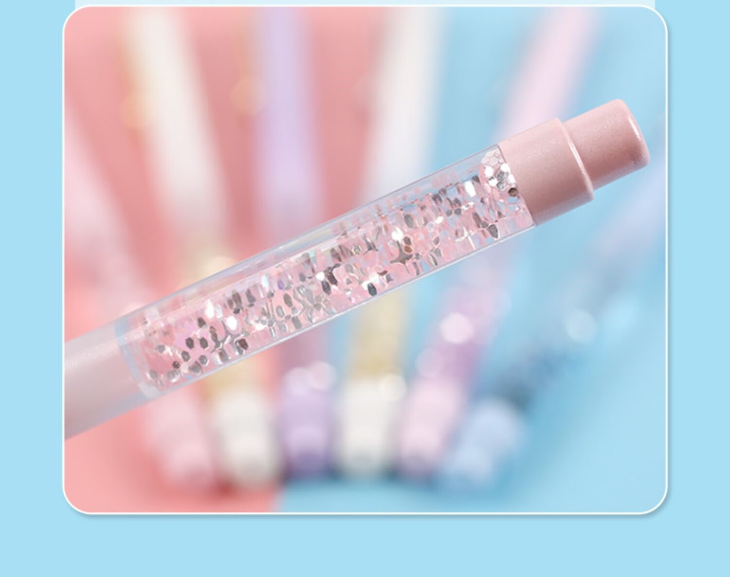 星期树4支装-仙女流沙钢笔女生复古梦幻小学生三四年级儿童刚笔练字