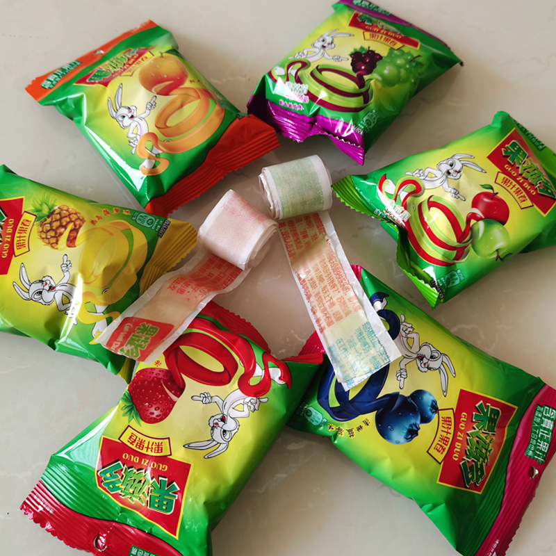 果滋多果汁卷cc卷袋装混合儿童创意软糖零食水果味卷卷糖果 草莓味30